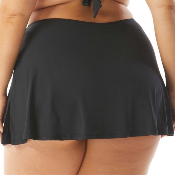 MICHAEL KORS PLUS SIZE SWIM SKIRT, BLACK SIZES 18W, 20W, & 22W - Picture 2 of 2